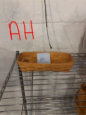 Longaberger Rectangular Woven Basket in Light Brown